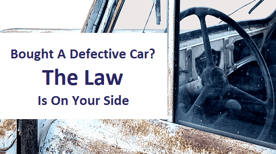 Title image - Bought a defective car? the law is on your side