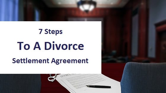Title Image - 7 steps to a divorce settlement agreement